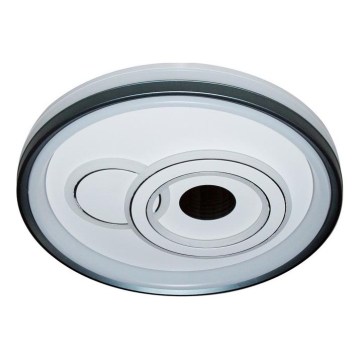 ITALUX - reguliuojamas LED lubinis šviestuvas PORTA LED/40W/230V 3000–6500K, Ø 50 cm, juodas + nuotolinio valdymo pultas