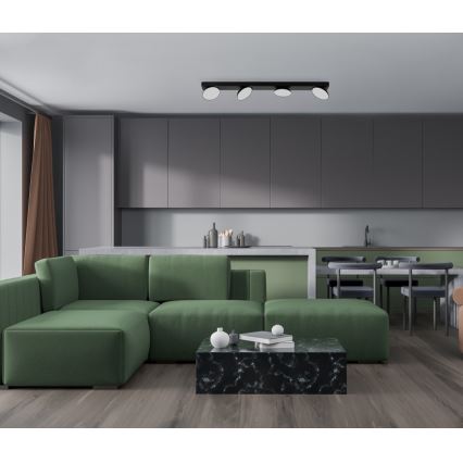 ITALUX - LED akcentinis šviestuvas CASTELIO 4xLED/5W/230V 4000K juoda