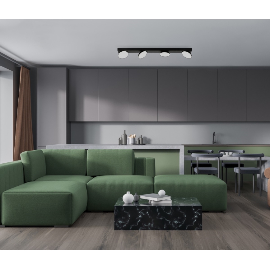 ITALUX - LED akcentinis šviestuvas CASTELIO 4xLED/5W/230V 4000K juoda