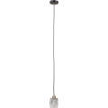 ITALUX - TORNO pakabinamas šviestuvas su laidu 1xE14/40W/230V juoda/auksinė