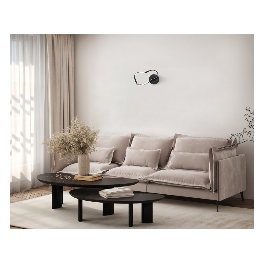 ITALUX - LED sieninis šviestuvas AMAYA LED/20W/230V juodas