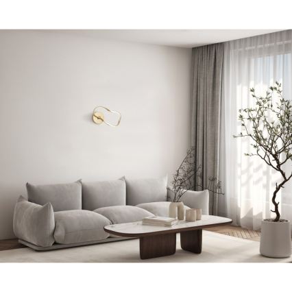 ITALUX - LED sieninis šviestuvas AMAYA LED/20W/230V auksinis