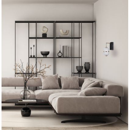 ITALUX - LED sieninis šviestuvas ALANI LED/6W/230V 3000K juodas/auksinis