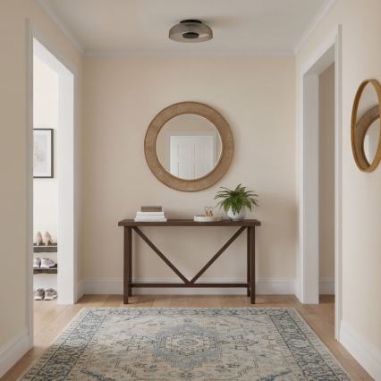 ITALUX - LED lubinis šviestuvas PASSO LED/8W/230V 3000K Ø25 cm rūkinė juoda