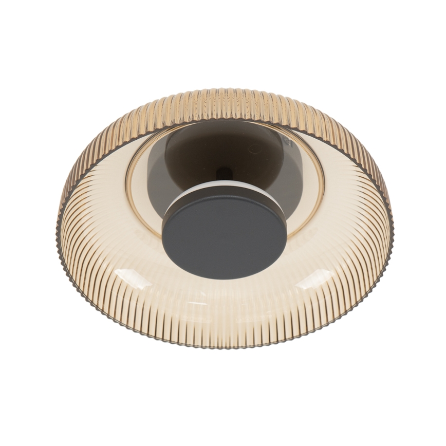 ITALUX - LED lubų šviestuvas PASSO LED/8W/230V 3000K, skersmuo 25 cm, dūminė smėlio spalva