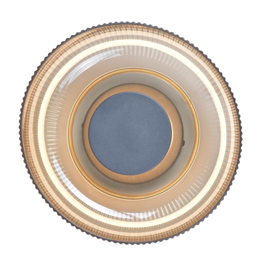 ITALUX - LED lubų šviestuvas PASSO LED/8W/230V 3000K, skersmuo 25 cm, dūminė smėlio spalva