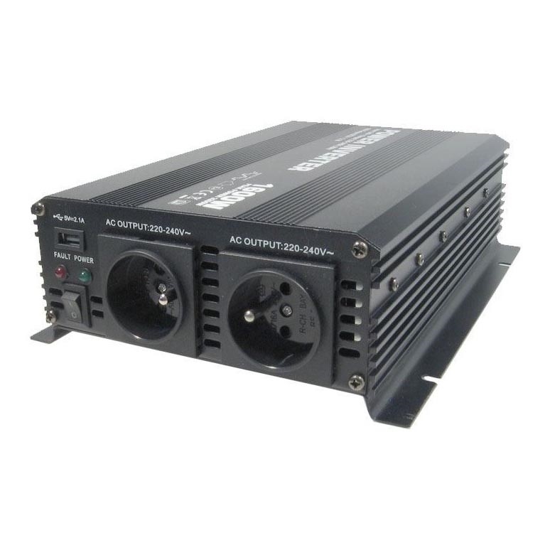 Įtampos keitiklis 1600W/12V/230V + USB