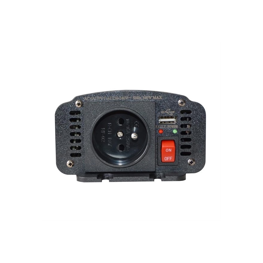 Įtampos keitiklis 300W/12/230V + USB