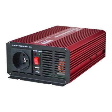 Įtampos keitiklis CARSPA 600W/12/230V + USB