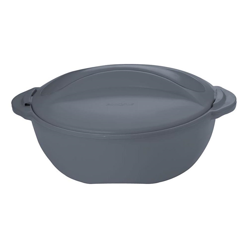 Izoliuotas maisto konteineris TORO 2 l pilka