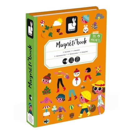 Janod - Magnetinė interaktyvi MAGNETIBOOK rinkinys metų laikai