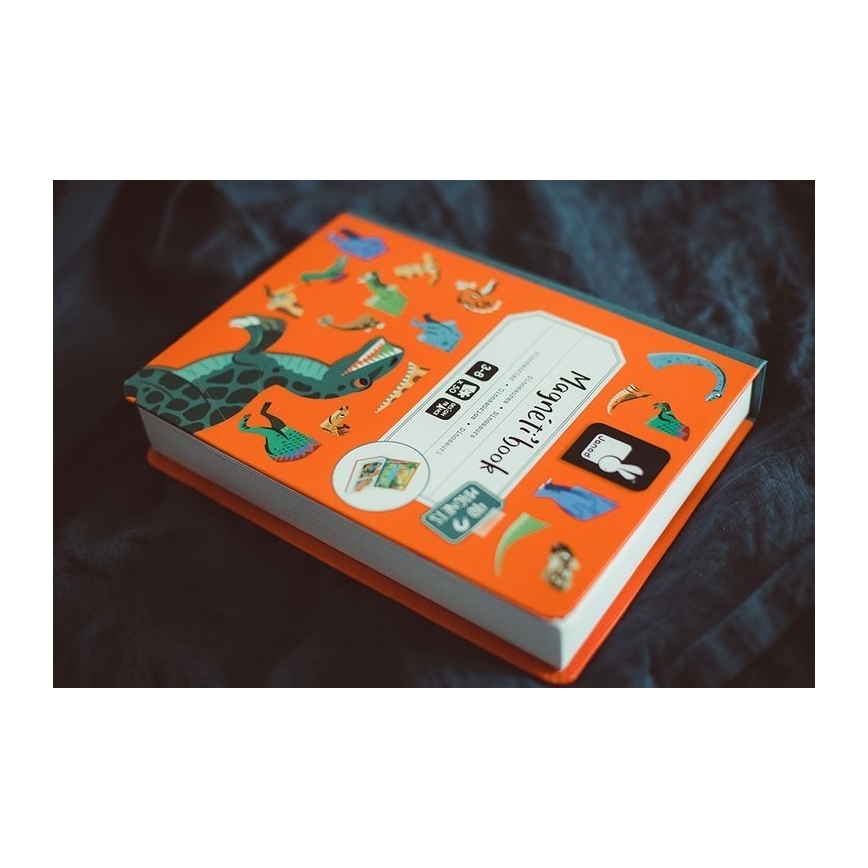 Janod - Magnetinis interaktyvus rinkinys MAGNETIBOOK dinozaurai