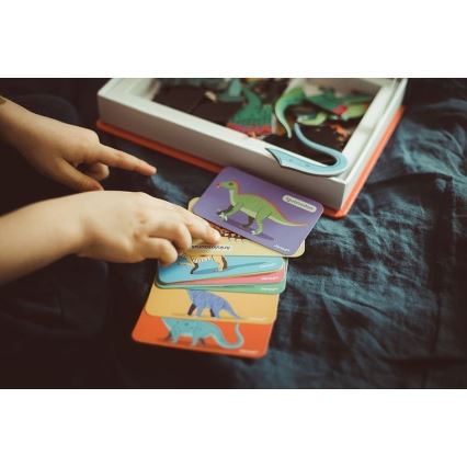 Janod - Magnetinis interaktyvus rinkinys MAGNETIBOOK dinozaurai