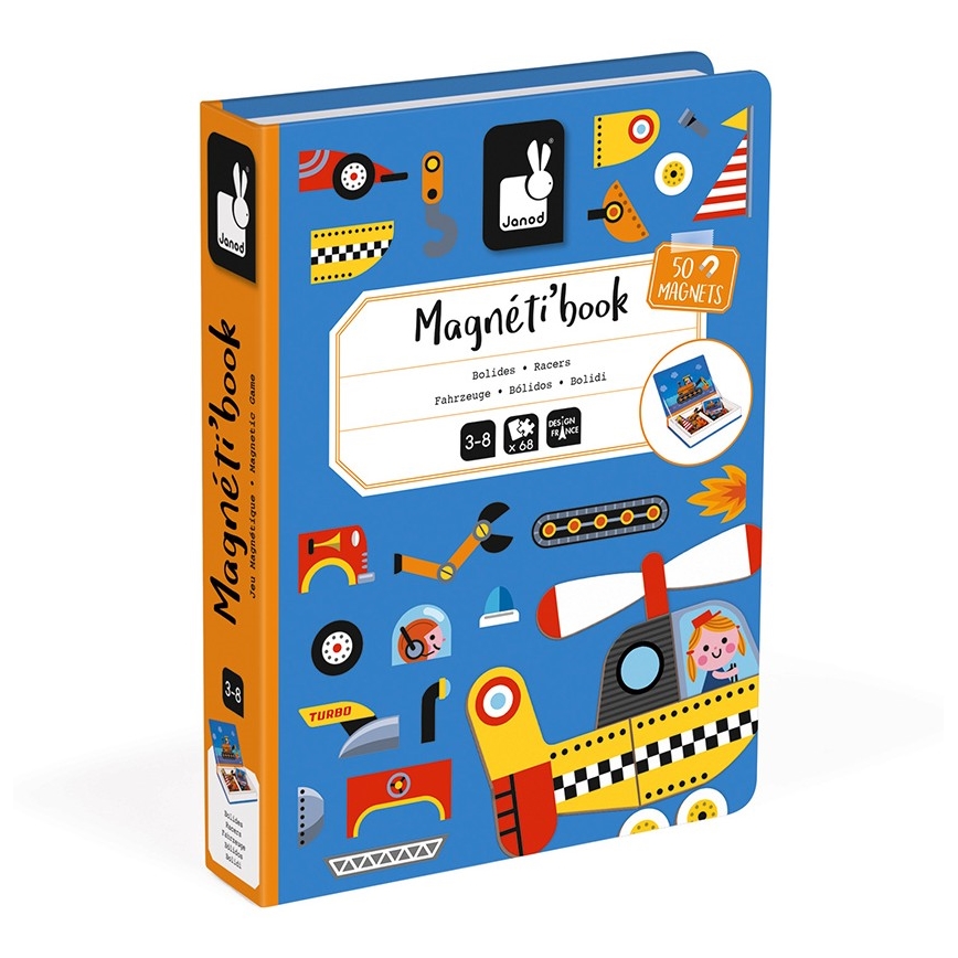 Janod - Magnetinis interaktyvus rinkinys MAGNETIBOOK gyvūnai