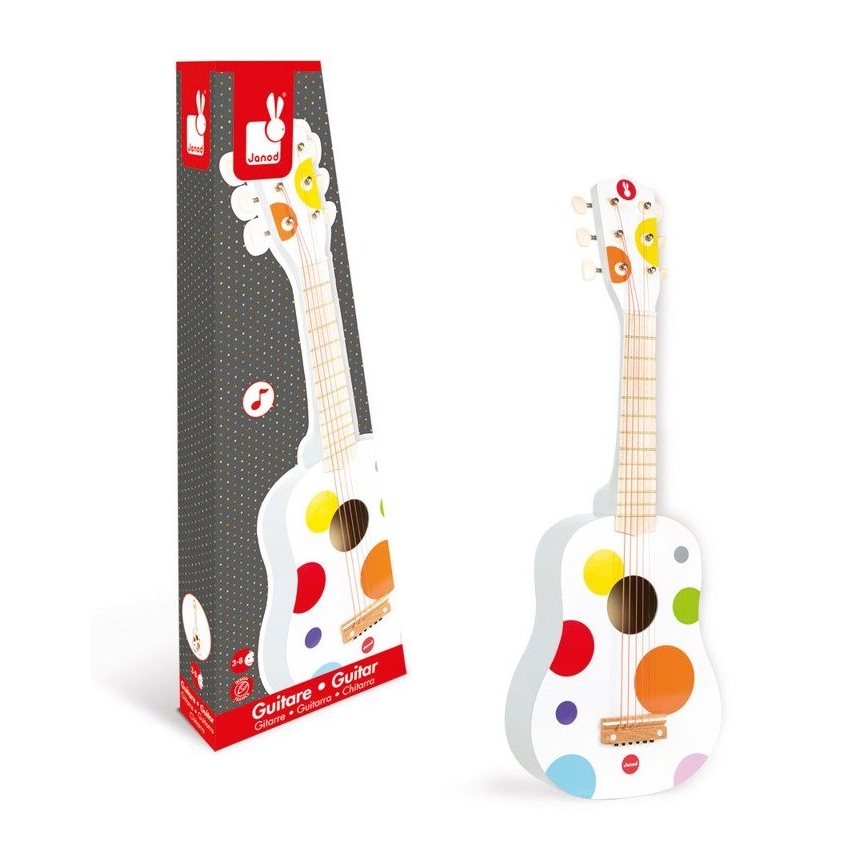 Janod - Vaikiška gitara CONFETTI 6 stygų