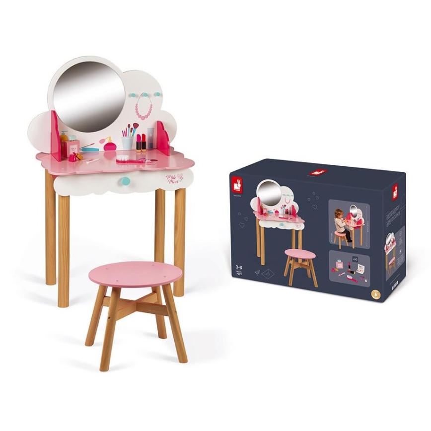 Janod - Vaikiškas kosmetinis staliukas CANDY CHIC