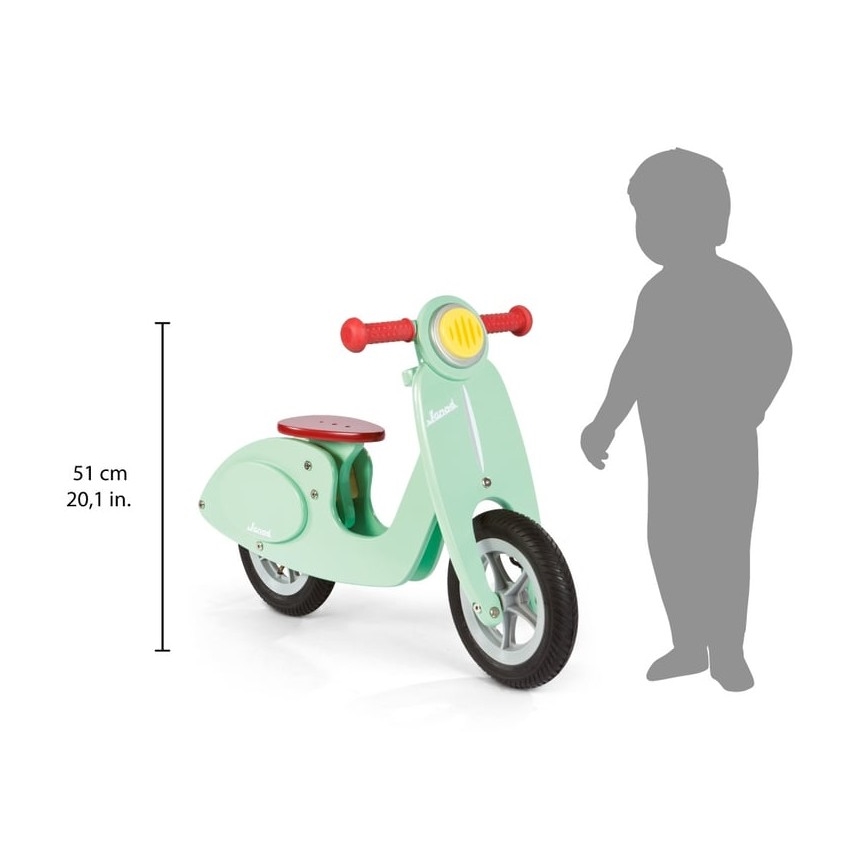 Janod - Vaikiškas stumiamas dviratis VESPA žalias
