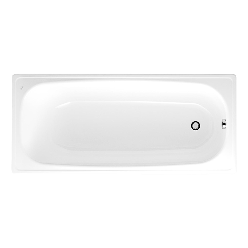 JIKA H2340600000001 - Vonia RIGA 160x70 plieninė/balta