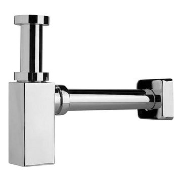 JIKA H3747300040001 - Kampinis kriauklės sifonas CUBITO blizgus chromas