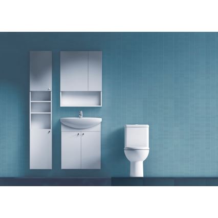 JIKA H4532410383041 - Veidrodinė spintelė su lentyna LYRA 80x60 cm balta