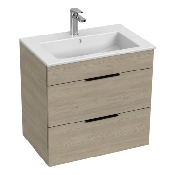 JIKA H4536021765141 - Vonios spintelė su praustuvu CUBE 60,7x65 cm uosio