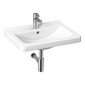 JIKA H8104240001041 - Pakabinamas praustuvas CUBITO 65x48,5 cm keramika/balta