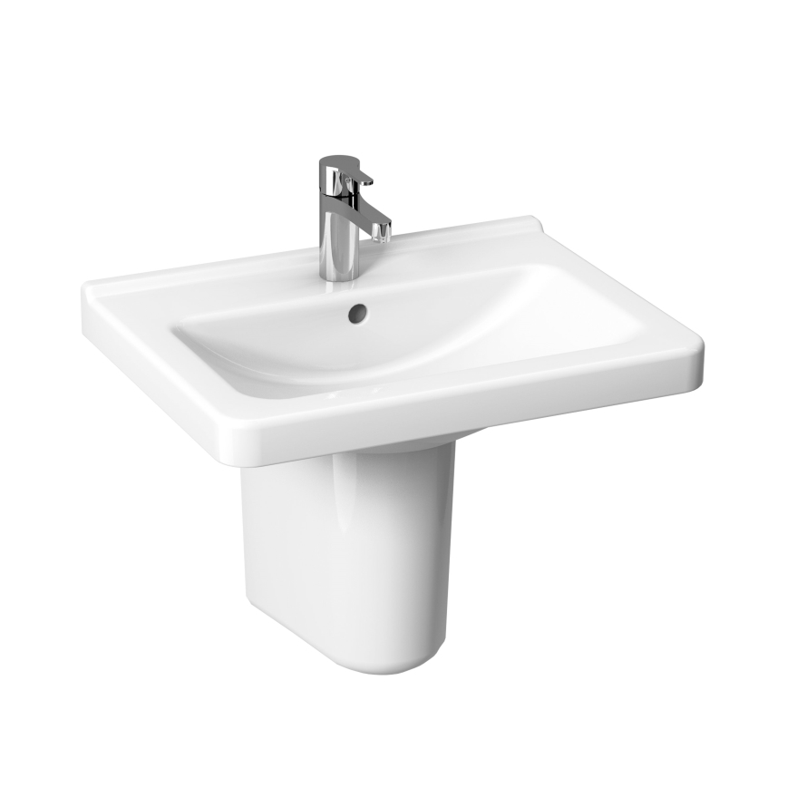 JIKA H8104240001041 - Pakabinamas praustuvas CUBITO 65x48,5 cm keramika/balta