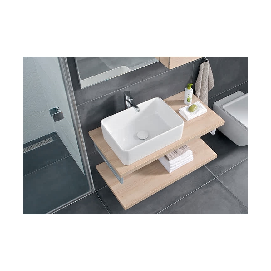JIKA H8184230001121 - Pastatomas praustuvas CUBITO 50x35 cm keramika/balta