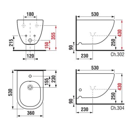 JIKA H8317120003021 - Pakabinamas bidėtas MIO keramika/balta