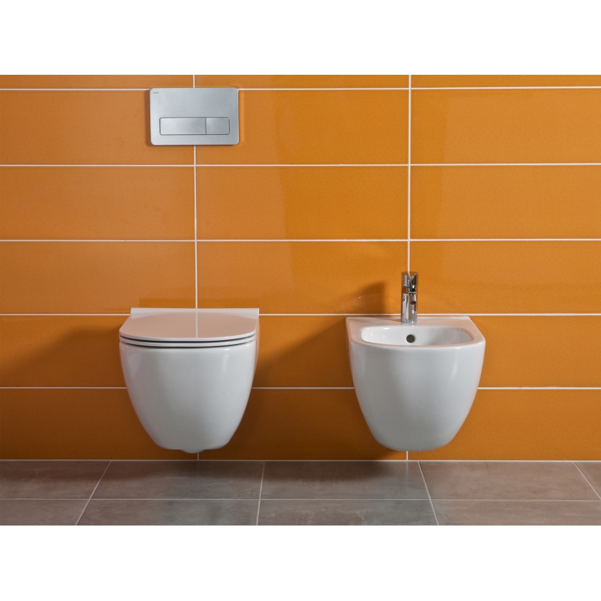 JIKA H8317121003021 - Pakabinamas bidė MIO keramika/perlų balta
