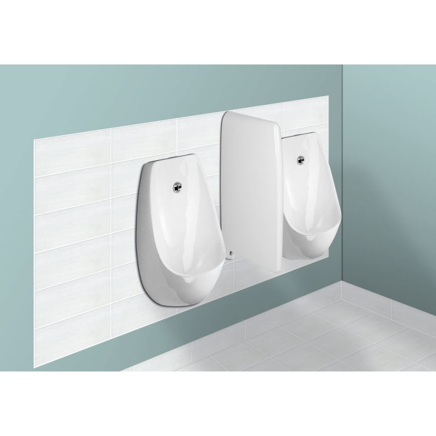JIKA H8411010004871 - Pisuaras su jutikliu DOMINO 24V, galinis įvadai, galinis nuotekis, keramika/balta