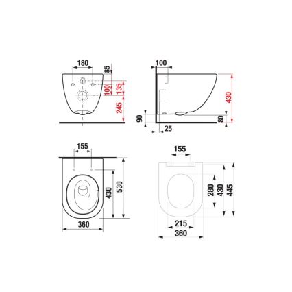 JIKA H8667180000001 - Pakabinamas klozetas MIO, keramika/balta + SoftClose MIO tualeto sėdynė, duroplastas/balta