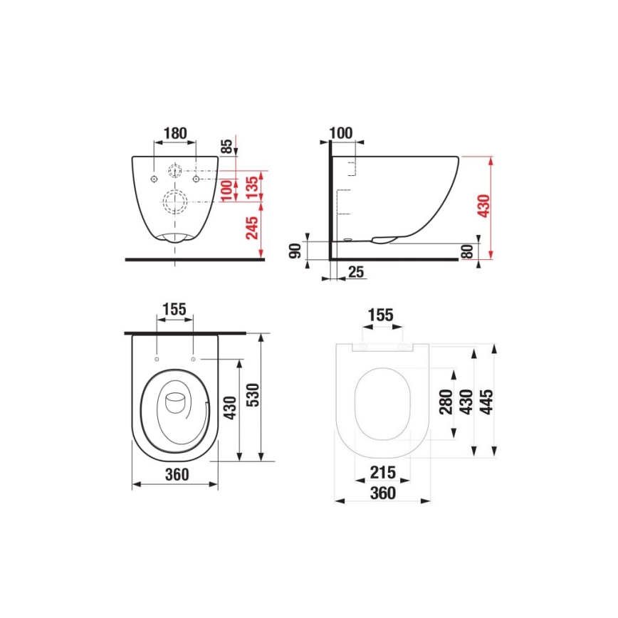 JIKA H8667180000001 - Pakabinamas klozetas MIO, keramika/balta + SoftClose MIO tualeto sėdynė, duroplastas/balta