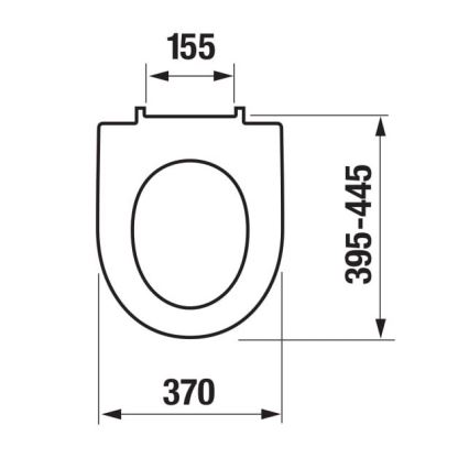 JIKA H8903850000631 - Tualeto sėdynė SoftClose LYRA duroplastas/balta