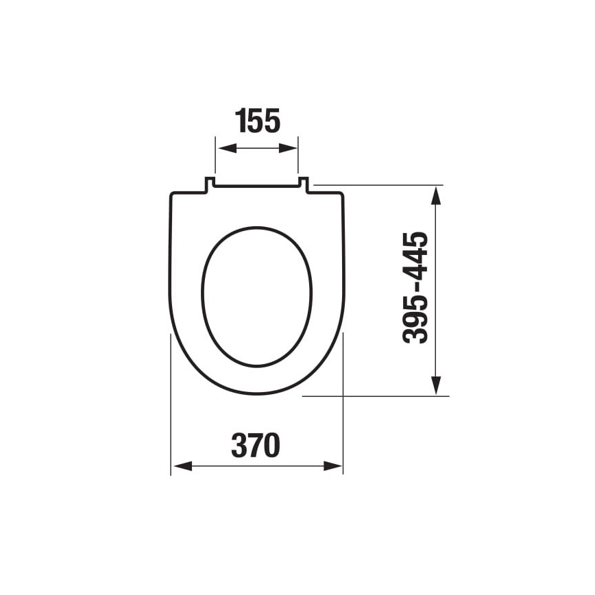 JIKA H8903850000631 - Tualeto dangtis SoftClose LYRA duroplast/balta