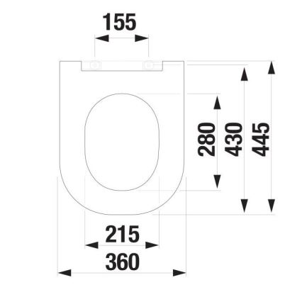 JIKA H8917160000631 - Tualeto dangtis SoftClose MIO duroplast/balta