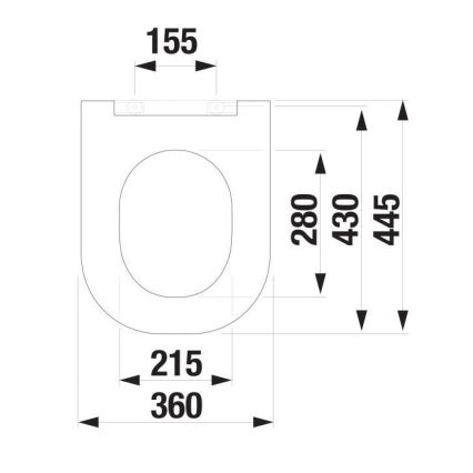 JIKA H8917167160631 - Tualeto sėdynė SoftClose MIO duroplastas/matinė juoda