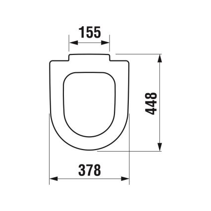 JIKA H8932823000631 - Tualeto sėdynė DEEP duroplastinė/balta