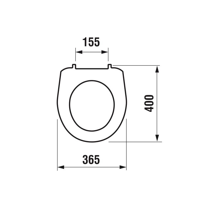 JIKA H8933830000001 - Tualeto sėdynė LYRA, termoplastinė, balta