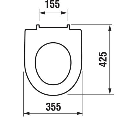 JIKA H8933843000631 - Tualeto sėdynė LYRA, iš duroplasto / balta