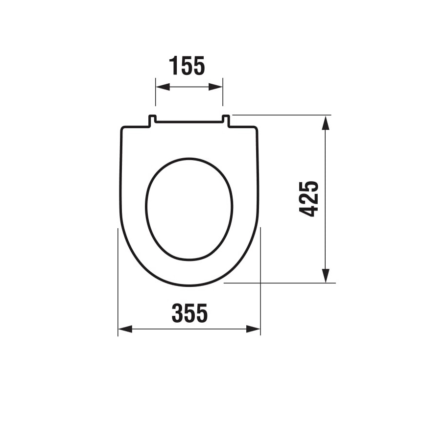 JIKA H8933853000001 - Tualeto sėdynė SoftClose LYRA duroplastas/balta