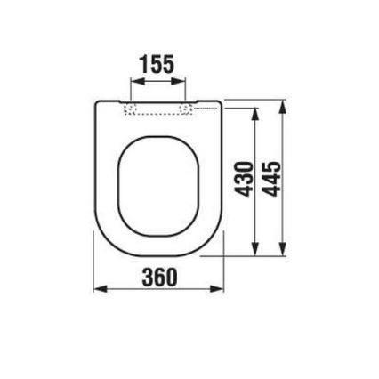 JIKA H8936103000631 - Tualeto sėdynė DEEP duroplastas/balta