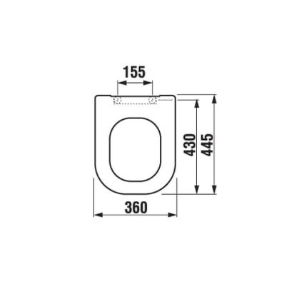 JIKA H8936113000631 - Tualeto sėdynė SoftClose DEEP duroplastas/balta