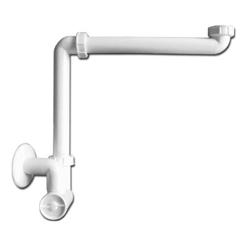 JIKA H8942460000001 - Kriauklės sifonas CUBITO DN40 balta