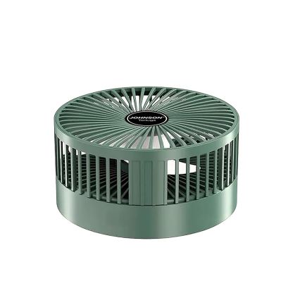 JOHNSON - Įkraunamas stalo ventiliatorius TORTUGA 5 W / 3,7 V 1200 mAh Ø 16,5 cm žalia