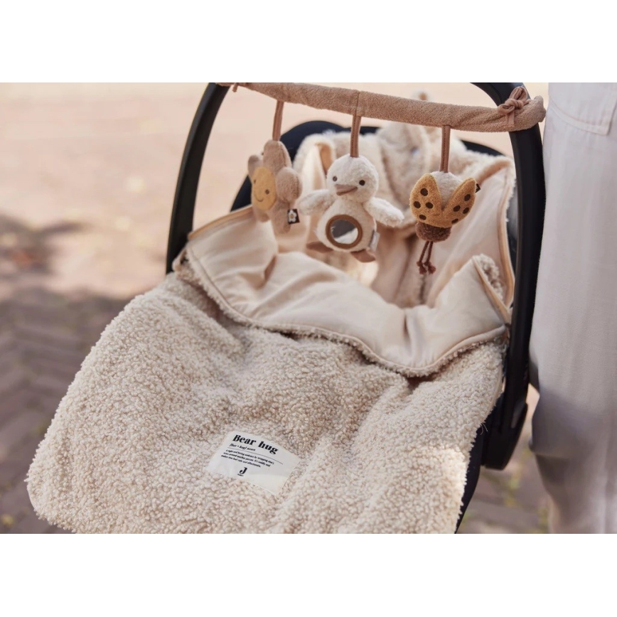 Jollein - Automobilinės kėdutės krepšys BOUCLE 42x82 cm Boucle Naturel