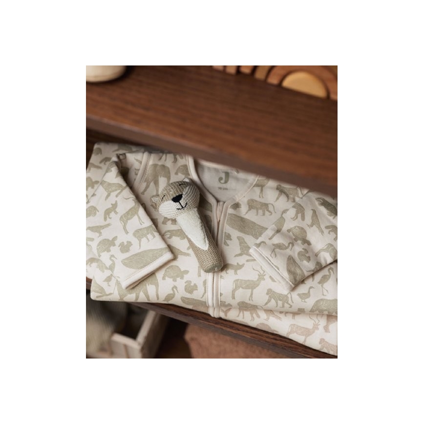 Jollein - Miegmaišis 2in1 3-9 mėnesiai 3 TOG Animals Olive Green