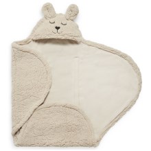 Jollein - Vystymo antklodė fleece Bunny 100x105 cm Nougat