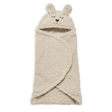 Jollein - Vystymo antklodė fleece Bunny 100x105 cm Nougat