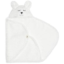 Jollein - Vystymo antklodė fleece Bunny 100x105 cm Snow White